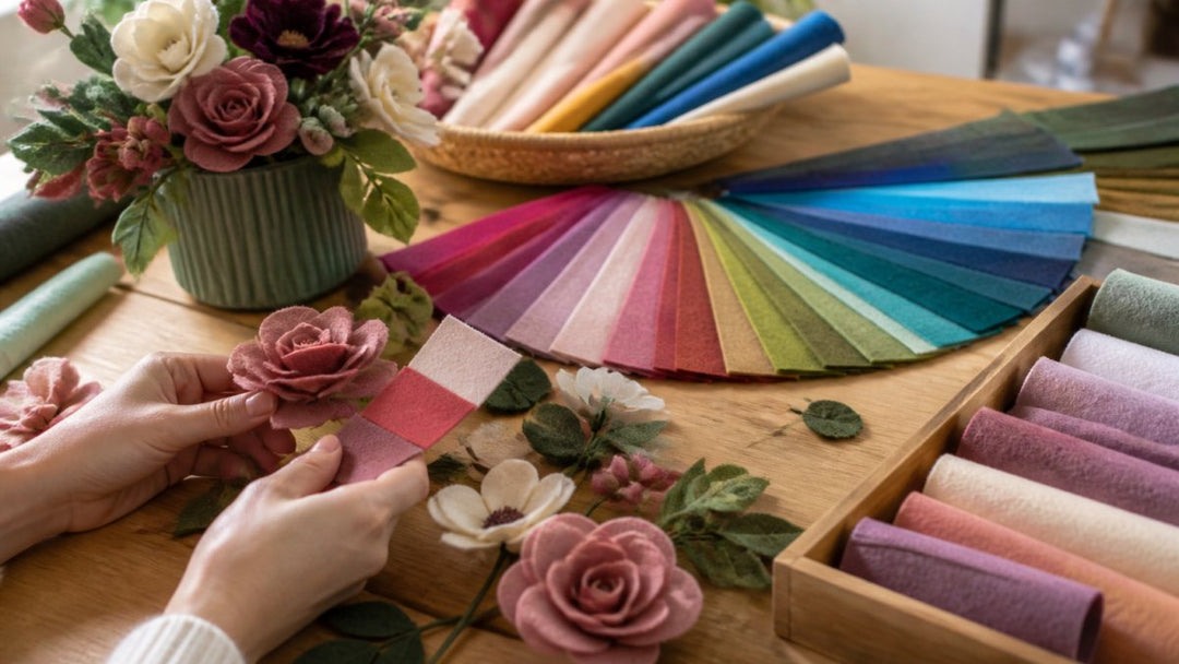 How to Choose Custom Colors for Felt Floral Decor
