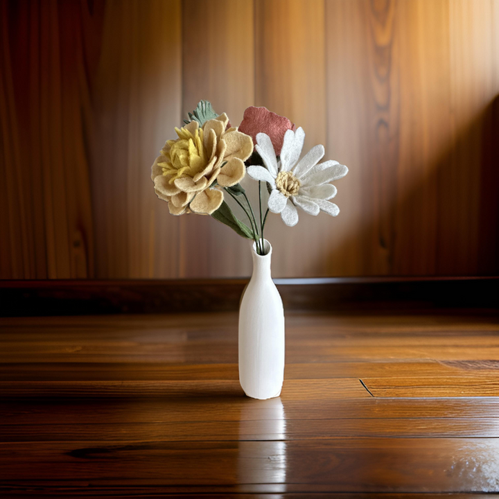 Fall Bouquet in White Vase