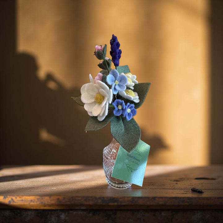 Mini Bouquet of Daisies, Lavender and Forget Me Nots