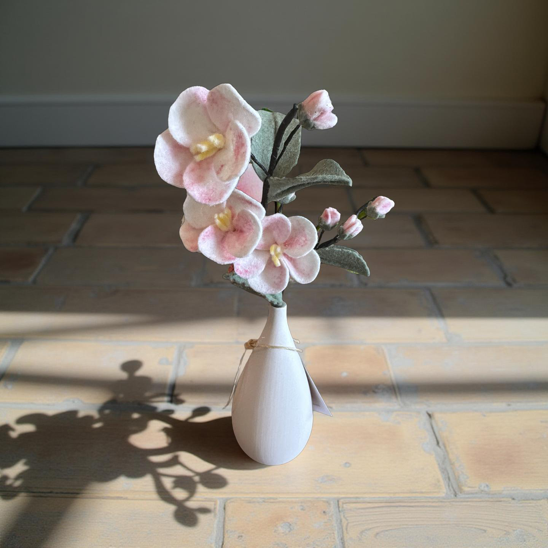 Apple Blossoms in a white Vase